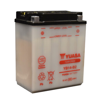 Yuasa High Performance Conventional (AGM) Batteries YB14 B2
