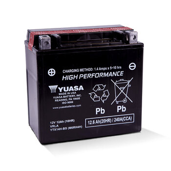 Yuasa High Performance Conventional (AGM) Batteries YB14 B2
