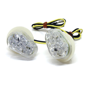 FLASHERS 'FLUSH MOUNT' HONDA CLEAR LENS LED