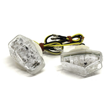 FLASHERS 'FLUSH MOUNT' HONDA CLEAR LENS LED