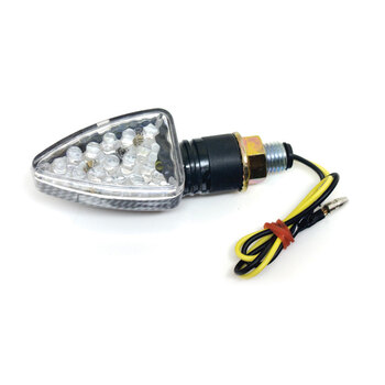 FLASHERS 'OVAL' CARBON LOOK / CLEAR LENS