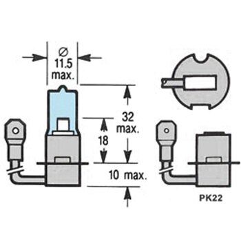 BULB HS1 12V 35/35W PX43T (1X)
