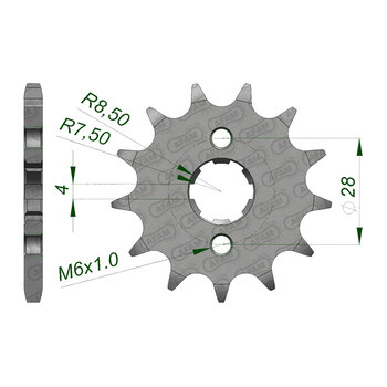 FRONT SPROCKET HON VFR800 (14 15) 20618 16