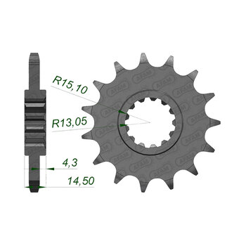 FRONT SPROCKET HON VFR800 (14 15) 20618 16