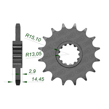 REAR SPROCKET HON CRF125F (14 15) 10110 49