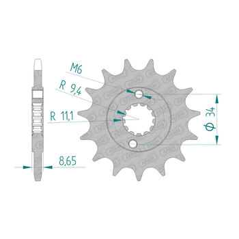 REAR SPROCKET KTM DUKE 390 (2015) 71202 42