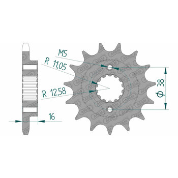 SPR.FR.DR650SE 96 05 15T 525P PBR2069.