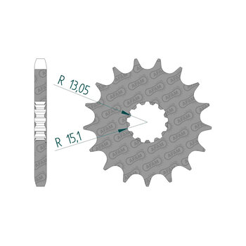 FR. SPROCKET APRILIA 750 SHIVER 17T (37600 17).