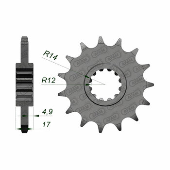 AFAM FR.15T 525P DR650S 96 05 22602 (P2069).