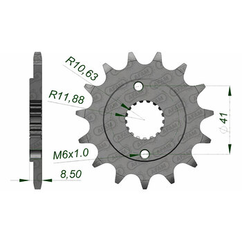 AFAM 14T FR.SPR.CR80/85R 86 04 14T 420.