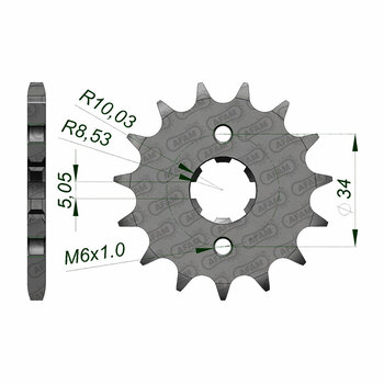 AFAM 14T FR.SPR.CR80/85R 86 04 14T 420.