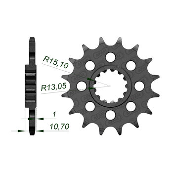 AFAM FR.14T 520 CRF250/CR125 04 07 20210.