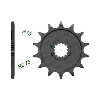 SPR.FR.GSXR600 97 04 525 14T (28401 14).