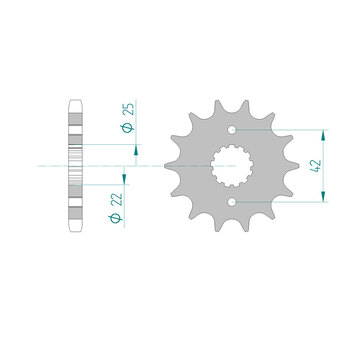 SPR.FR.23800 GC4 600 14T.