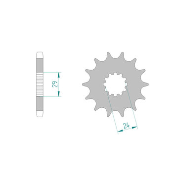 SPR.FR.CBR900/VFR/VF/FT750 17T 530P E333 17.