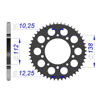 AFAM FR 45T 520 ALLOY CBR600/900/R6 11509H (P4384)