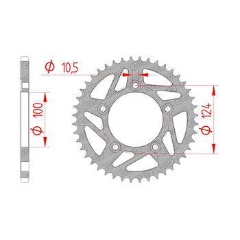 FRONT SPROCKET DUC MONSTER 821 (14 15) 52619 15