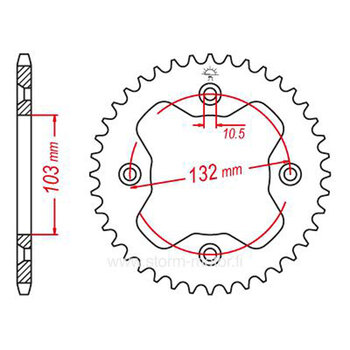 SPR.RR.KTM 38T (JTR 881)