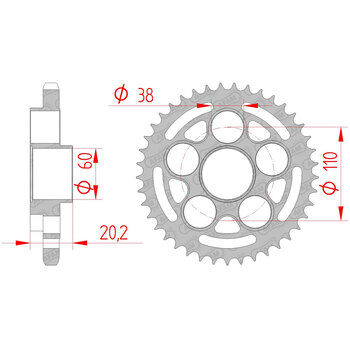 REAR SPR.DUCATI 796 10 11 39T