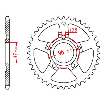 SPR.RR.41201 HA5 670 40T (JTR 1351)