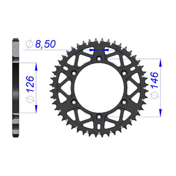 SPR.RR.RM125/250 80 07 50T (14203 50).