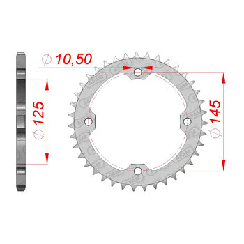 AFAM RR.40T 50P CBR929/VTR(SP)00 04/1000RR 04 07.