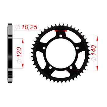 AFAM RR.43T 525P 5H GSXR600/750 00 09 14604