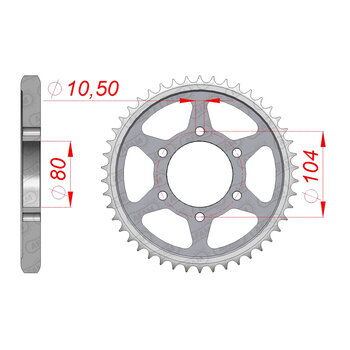 SPR.RR.CBR929/VTR 00 04/1000RR 04 07 42T 530P.