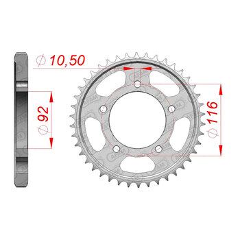 AFAM RR.41T 525P DR650SE 96 05 (P4365).