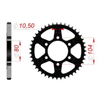 AFAM RR.41T 525P DR650SE 96 05 (P4365).