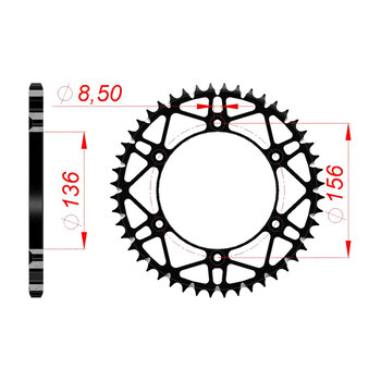 AFAM SPROCKET SLK GAS GAS HUSQVARNA MODELS 48T