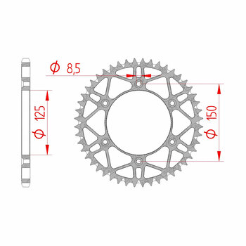 AFAM SPROCKET SLK YAMAHA MODELS 49T