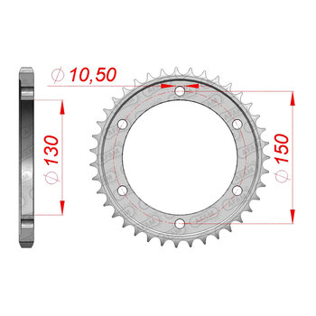 AFAM FR.15T 525P FZ8 10 12 (21607 15)