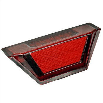 REAR FENDER DEFLECTOR WITH BRAKE LIGHT.