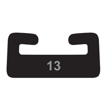 SLIDER PROFILE 12 YAMAHA 55.00 IN BLK