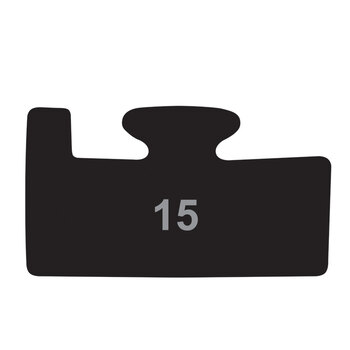 SLIDER PROFILE 15 POLARIS 57.00 IN BLK