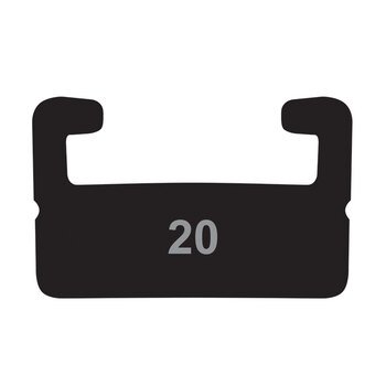 SLIDER PROFILE 12 YAMAHA 55.00 IN BLK