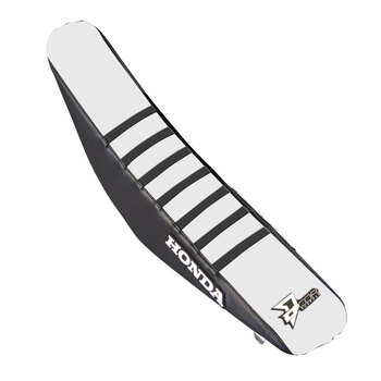 SEAT COV BLK/WHT BLK RIBS KTM SX/F 125 450 16 17