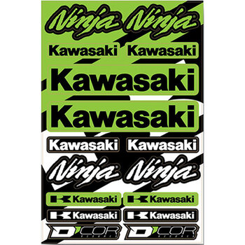 DECAL SHEET 12MM KAWASAKI KXF