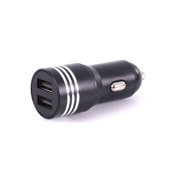 USB CHARGER 2X2.1A FOR HANDLE BAR RED LED