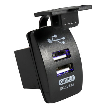 USB CHARGER 2X2.1A VOLTAGE INSERT TYPE