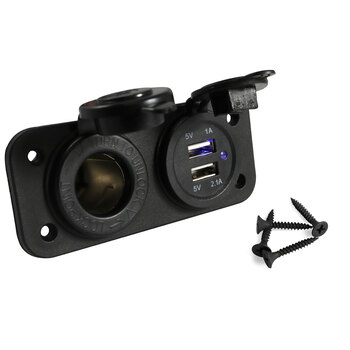 USB CHARGER 1A/2.1A FOR HANDLE BAR