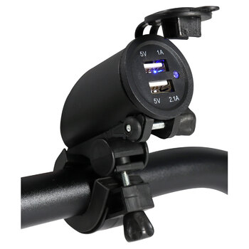 POWER SOCKET USB 1A/2.1A W/ MOUNT. PANEL