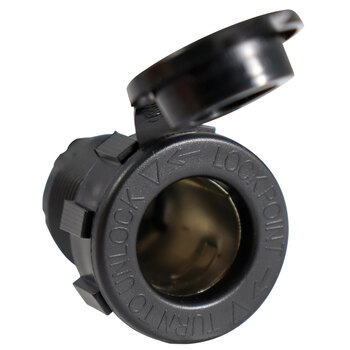 POWER SOCKET INSERT TYPE 12V 15A W/PLASTIC COVER