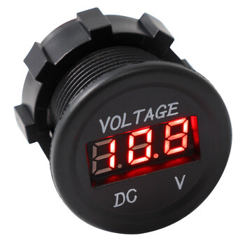 POWER SOCKET VOLT METER W/ MOUNT. PANEL