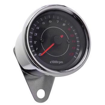UNIVERSAL SPEEDOMETER BLACK LED W/ INDICATOR