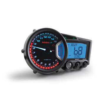 UNIVERSAL SPEEDOMETER BLACK LED W/ INDICATOR