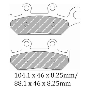 FERODO PAD FDB631PEBC(FA165X)(VD250)