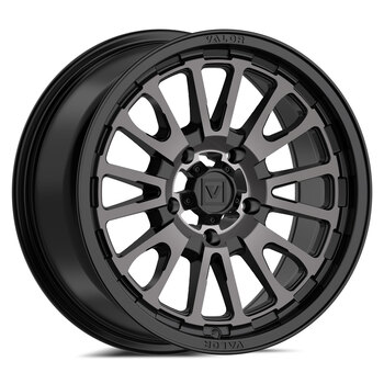 TWISTER 14X7 4/136 5+2 BLACK MACHINED LEFT