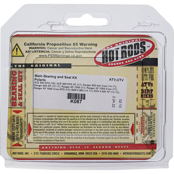 MAIN BEARING SEAL KIT POLARIS 1000 18 19